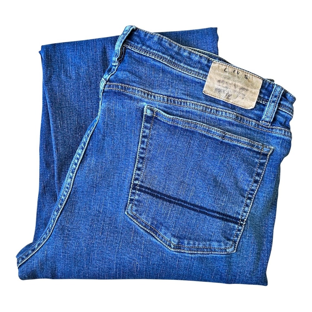 Orvis Jeans‎ Mens 42x32 Straight Leg Medium Blue 5-Pocket Stretch Denim Outdoor
